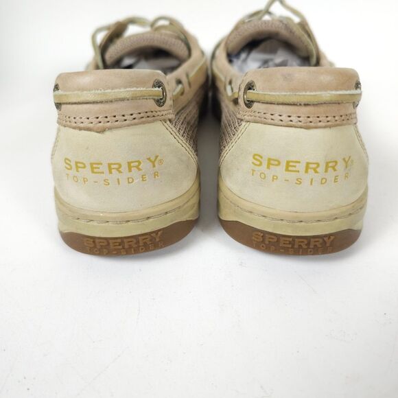Sperry Angelfish Boat Shoes Color Linen Oat Size 9 9102047 - Picture 7 of 9